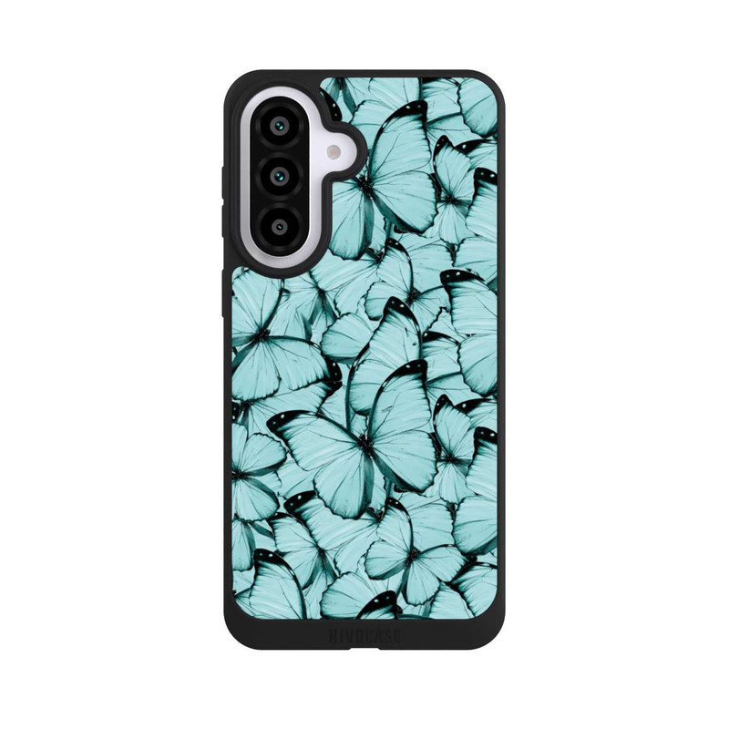 Galaxy A57 5G NIVOpure Teal Schmetterlinge