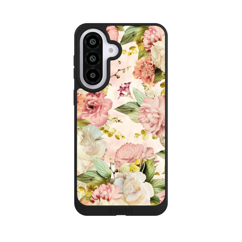 Galaxy A57 5G NIVOpure Flower Frame Peonies beige