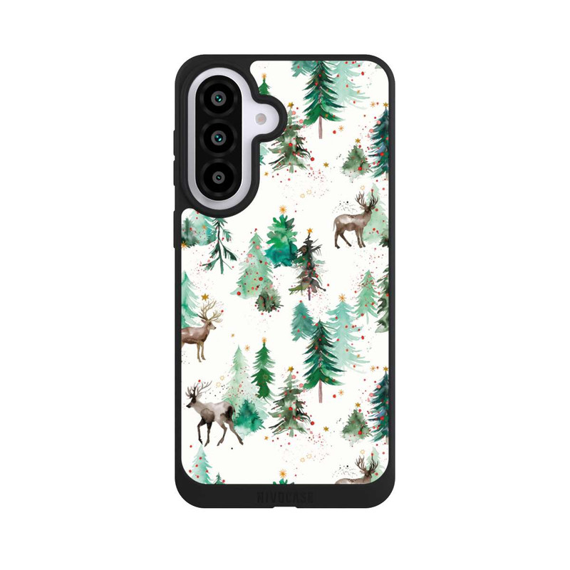 Galaxy A57 5G NIVOpure Cerfs et arbres de Noël d'hiver