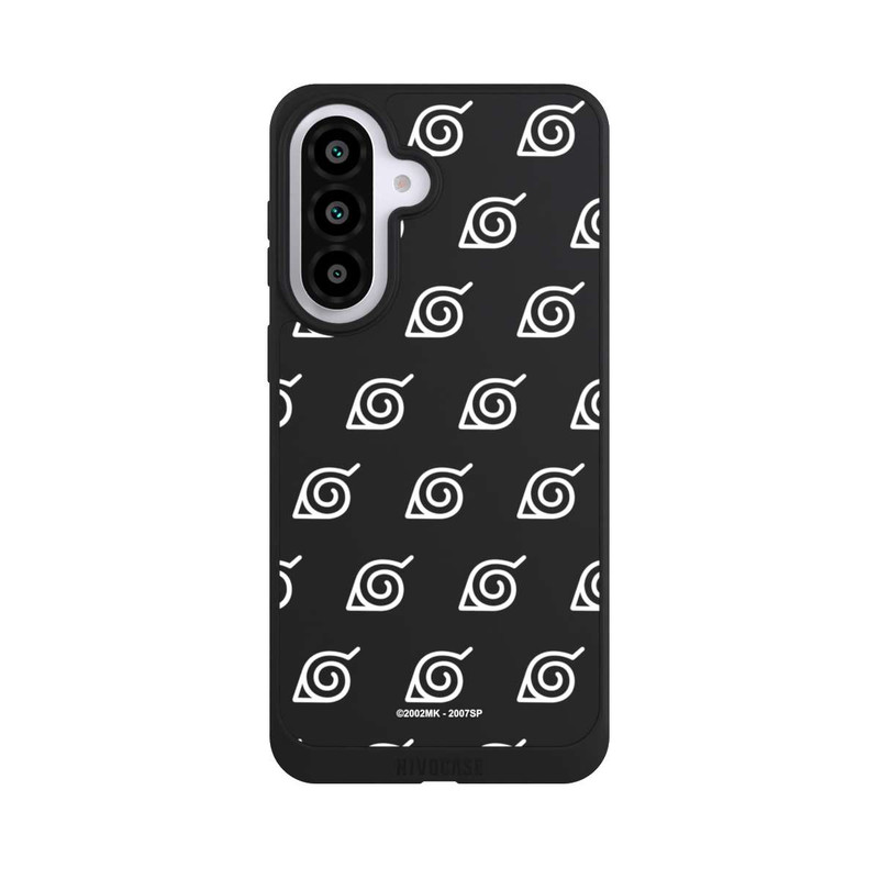 Galaxy A57 5G NIVOpure Konoha Pattern Blanc sur Fond Transparent