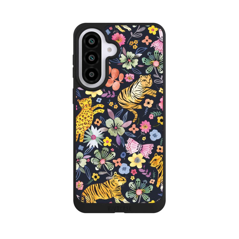 Galaxy A57 5G NIVOpure Spring Tigers Flowers Black