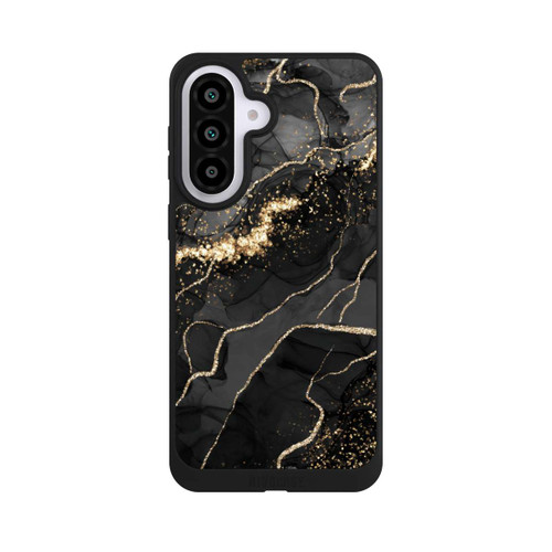 Samsung Galaxy A57 5G NIVOpure Look Spirales de Marbre Sombre &amp; Or