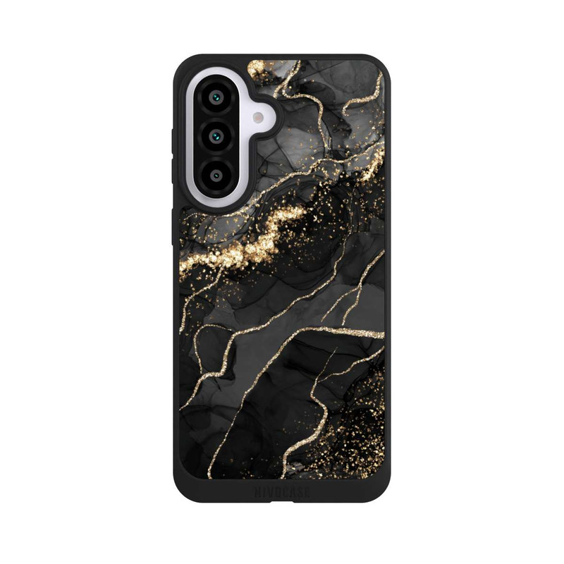 Galaxy A57 5G NIVOpure Look Spirales de Marbre Sombre & Or