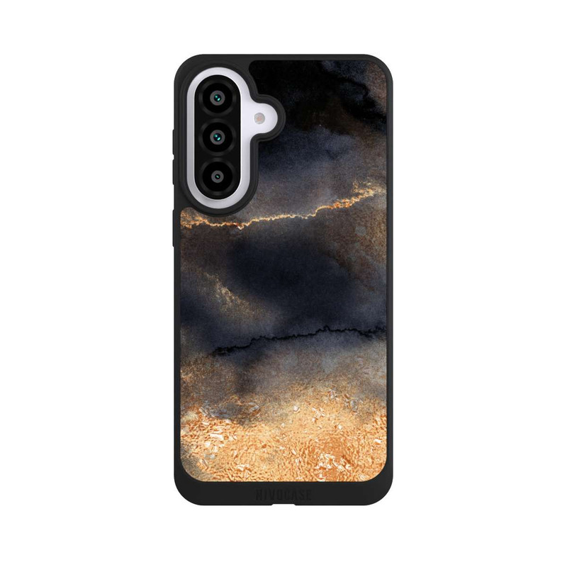 Galaxy A57 5G NIVOpure Schwarzer Marmor Goldstaub Look