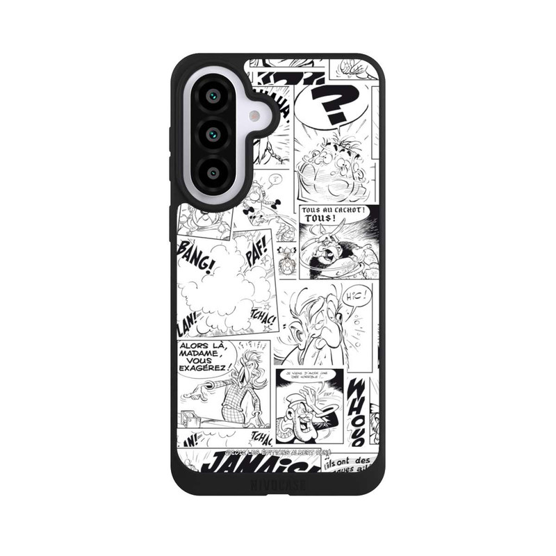 Galaxy A57 5G NIVOpure Asterix Comic Schwarz und Weiß