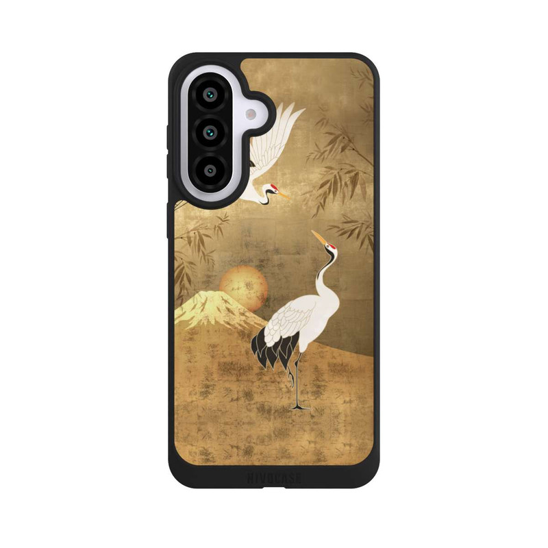 Galaxy A57 5G NIVOpure Cranes Gold Japan 1