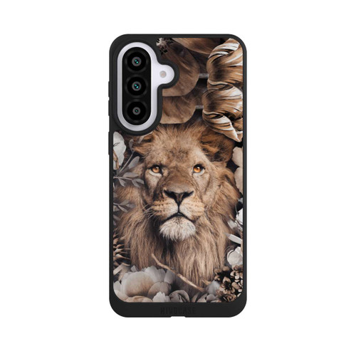 Samsung Galaxy A57 5G NIVOpure Löwe Blumenrahmen Beige