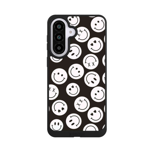 Samsung Galaxy A57 5G NIVOpure Smiles Emotes Pattern Black And White