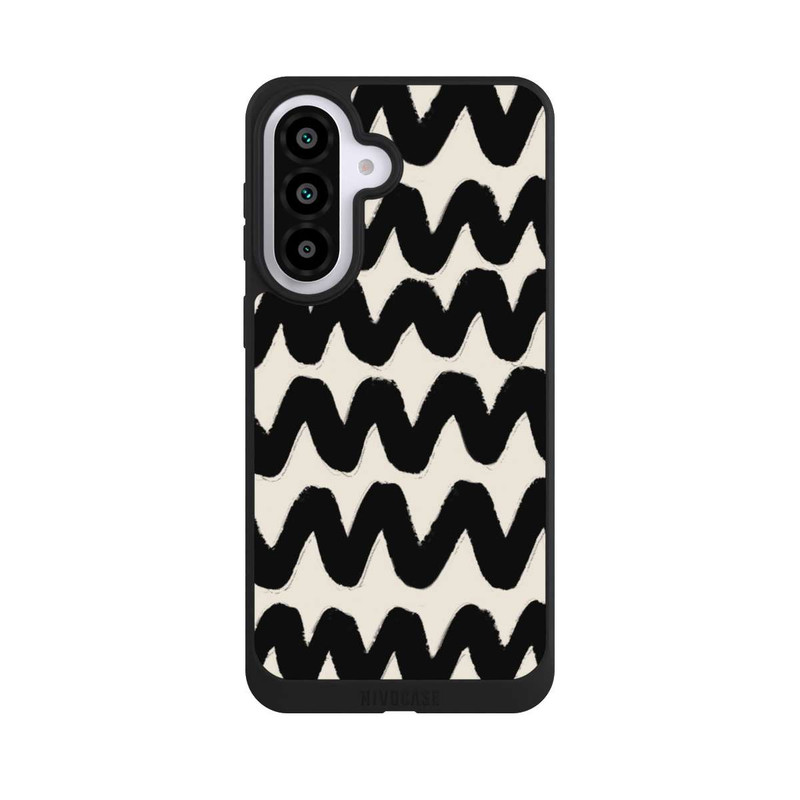 Galaxy A57 5G NIVOpure Vagues Noires Pattern