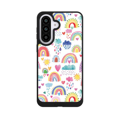Samsung Galaxy A57 5G NIVOpure Lovely Rainbows Multi Red