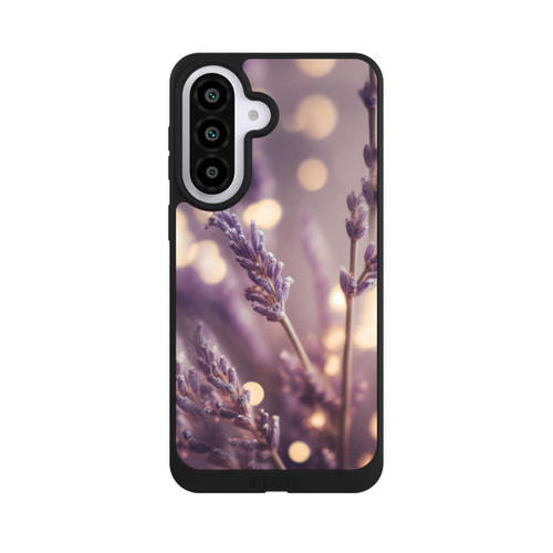 Samsung Galaxy A57 5G NIVOpure Lavande en gros plan avec IA