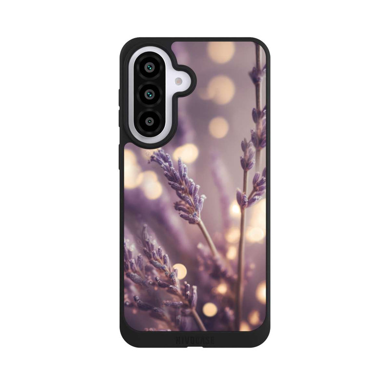 Galaxy A57 5G NIVOpure Lavande en gros plan avec IA