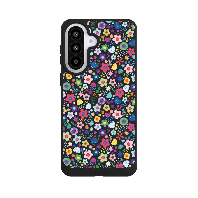 Galaxy A57 5G NIVOpure Psychedelic Flowers Multi Black