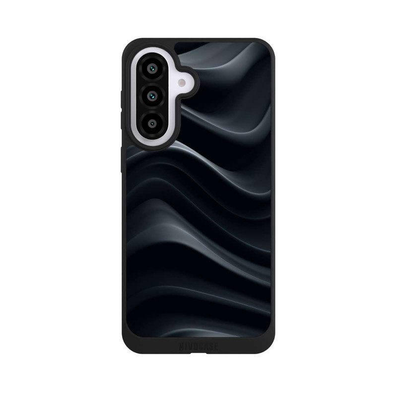 Galaxy A57 5G NIVOpure Black Waves Texture