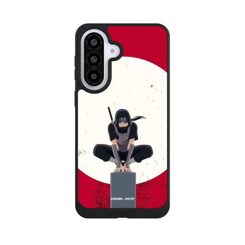Galaxy A57 5G NIVOpure Symbole Itachi Uchiha fond rouge