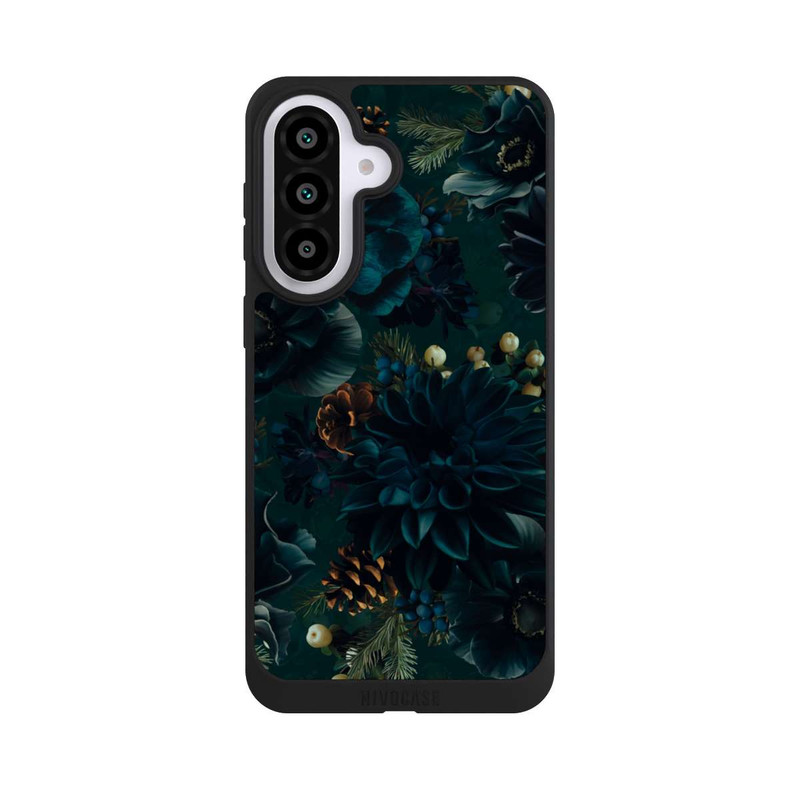 Galaxy A57 5G NIVOpure Motif de fleurs vert et bleu