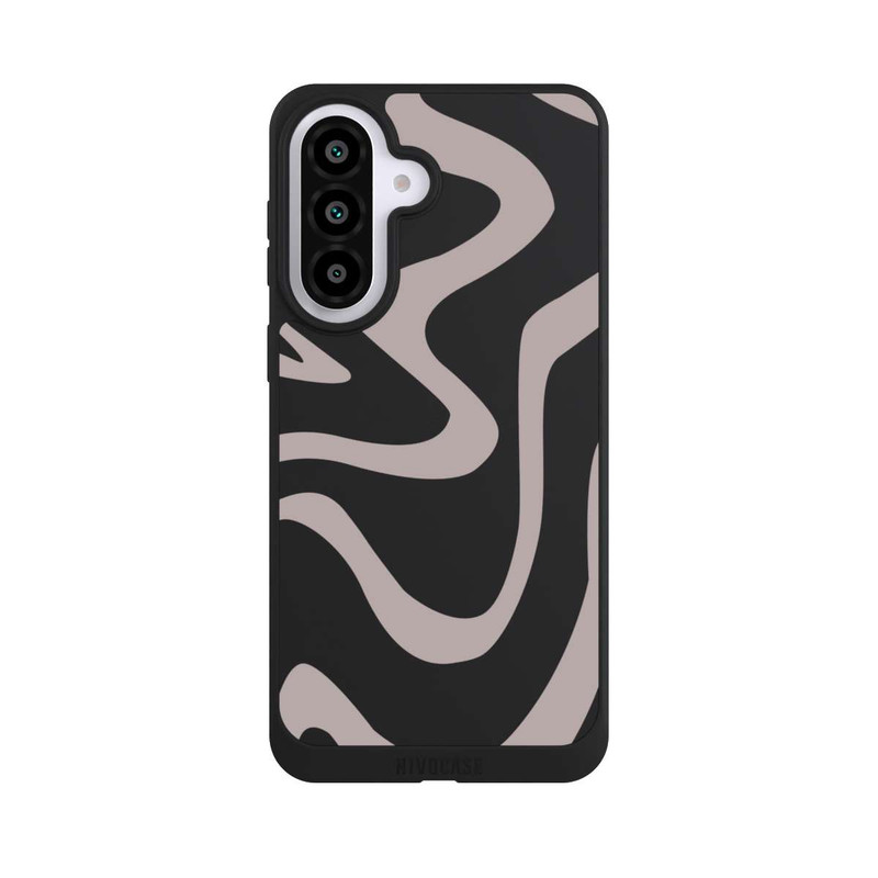 Galaxy A57 5G NIVOpure Trendy Lines Brown Transparent