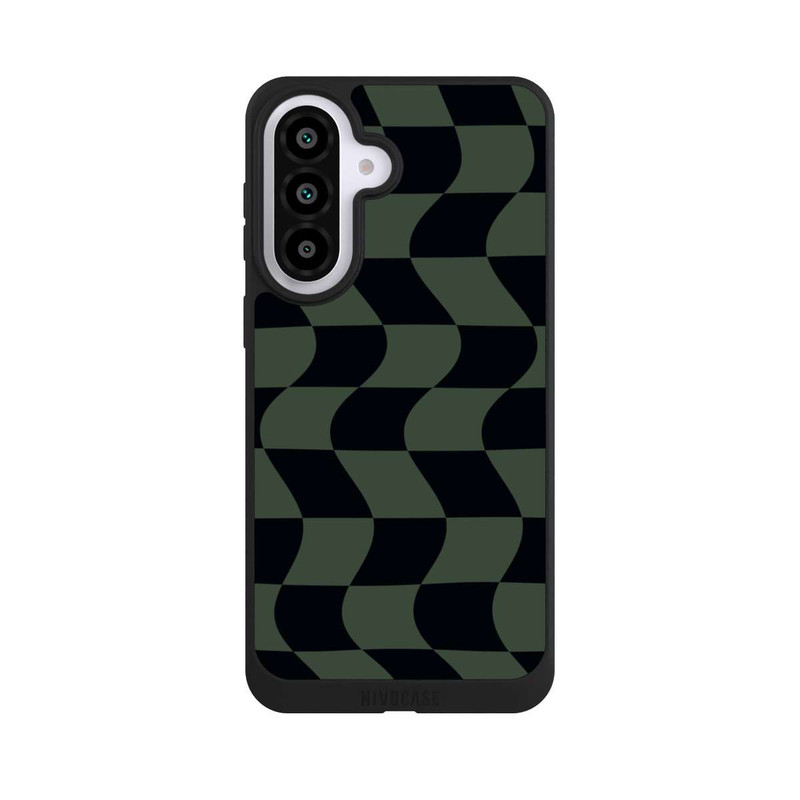 Galaxy A57 5G NIVOpure Checked Pattern Green Black