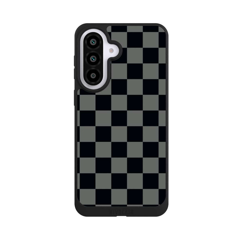 Galaxy A57 5G NIVOpure Schachbrett Schwarz Grau
