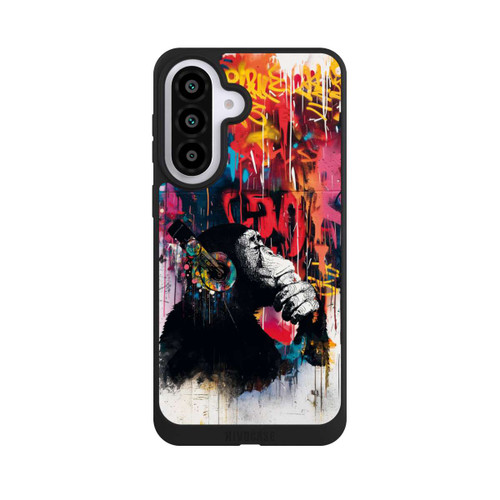Samsung Galaxy A57 5G NIVOpure Affe Stereo Kopfhörer Graffiti Street Art Blau