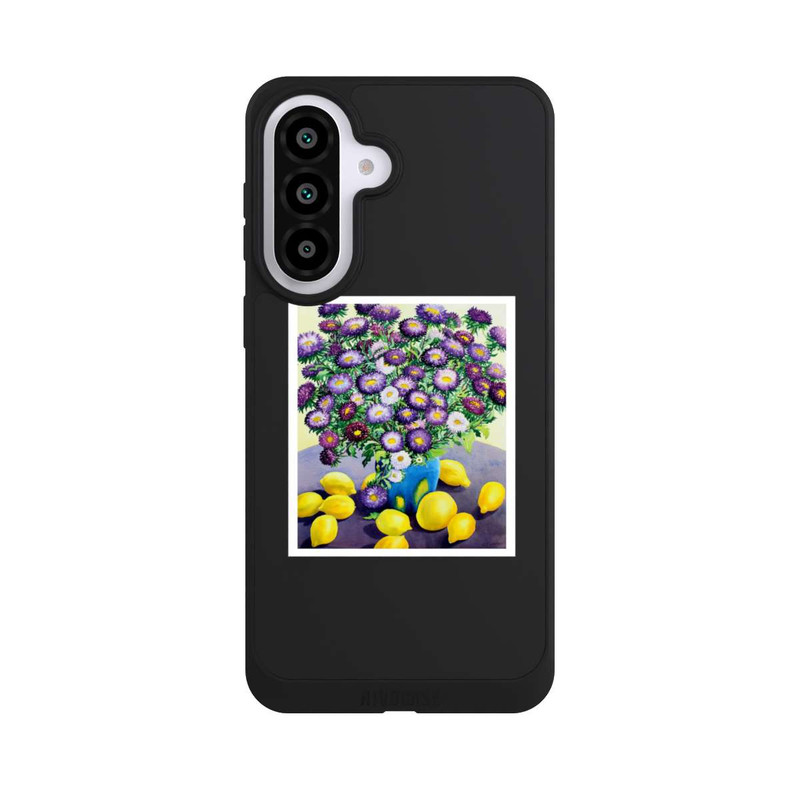 Galaxy A57 5G NIVOpure Purple Asters and Lemons by Christopher Ryland