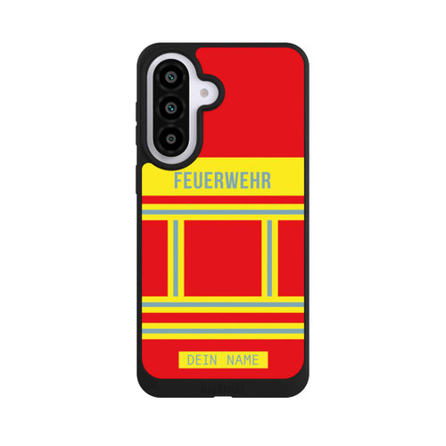 Samsung Galaxy A57 5G NIVOpure Feuerwehr Uniform Rot Personalisierbar