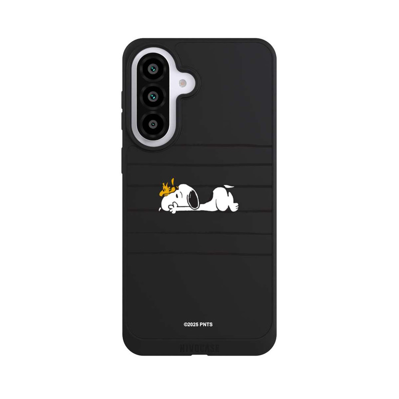 Galaxy A57 5G NIVOpure Snoopy Woodstock Streifen Peanuts Transparent