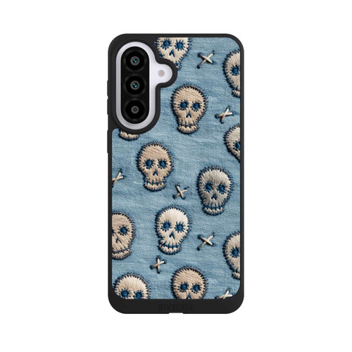 Samsung Galaxy A57 5G NIVOpure Skulls on Jeans Pattern