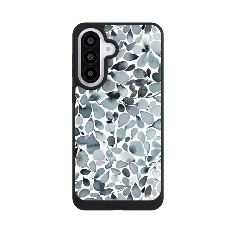Galaxy A57 5G NIVOpure Eukalyptus Aquarell Blätter Grau