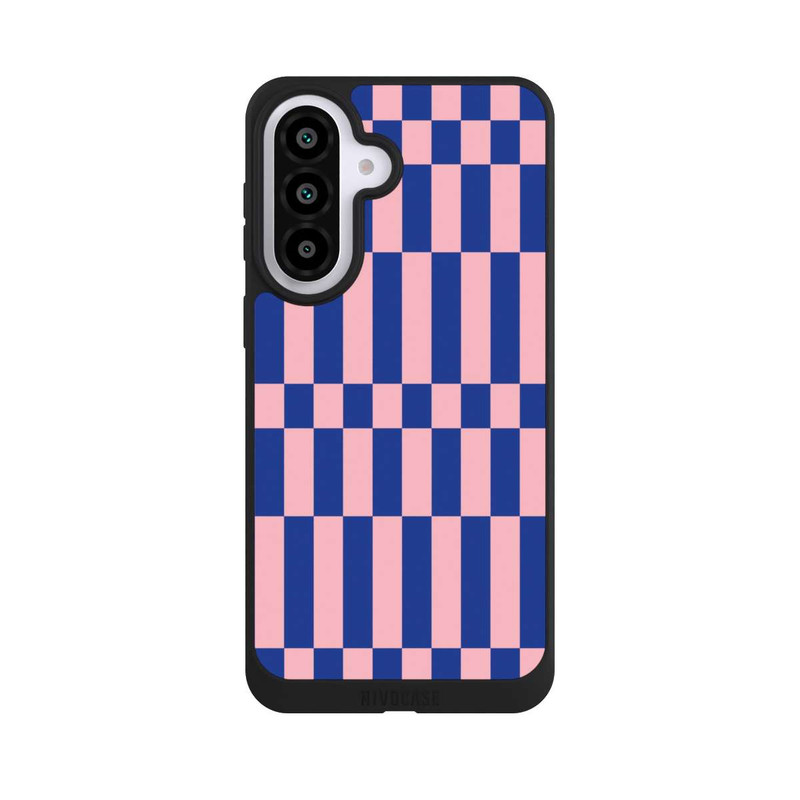 Galaxy A57 5G NIVOpure Checked Abstract Bold Electric Blue and Pink Color Block