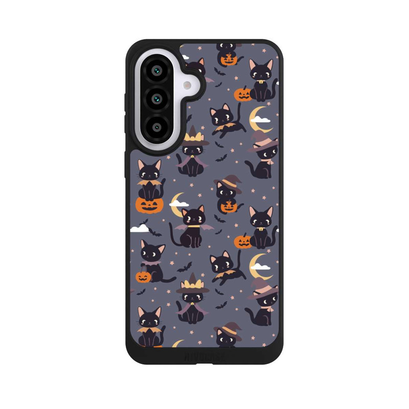 Galaxy A57 5G NIVOpure Cute Halloween Witch Cats and Pumpkins