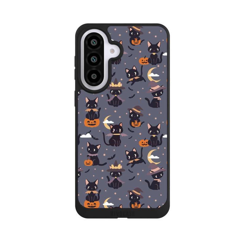 Galaxy A57 5G NIVOpure Cute Halloween Witch Cats and Pumpkins