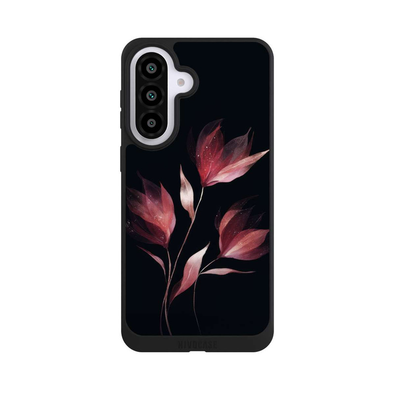 Galaxy A57 5G NIVOpure Burgunderrote Blume Negativ
