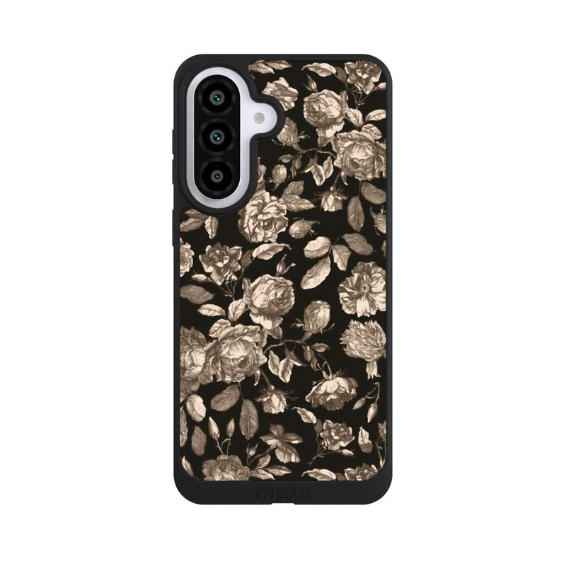 Galaxy A57 5G NIVOpure Leinwand dunkle Blumen