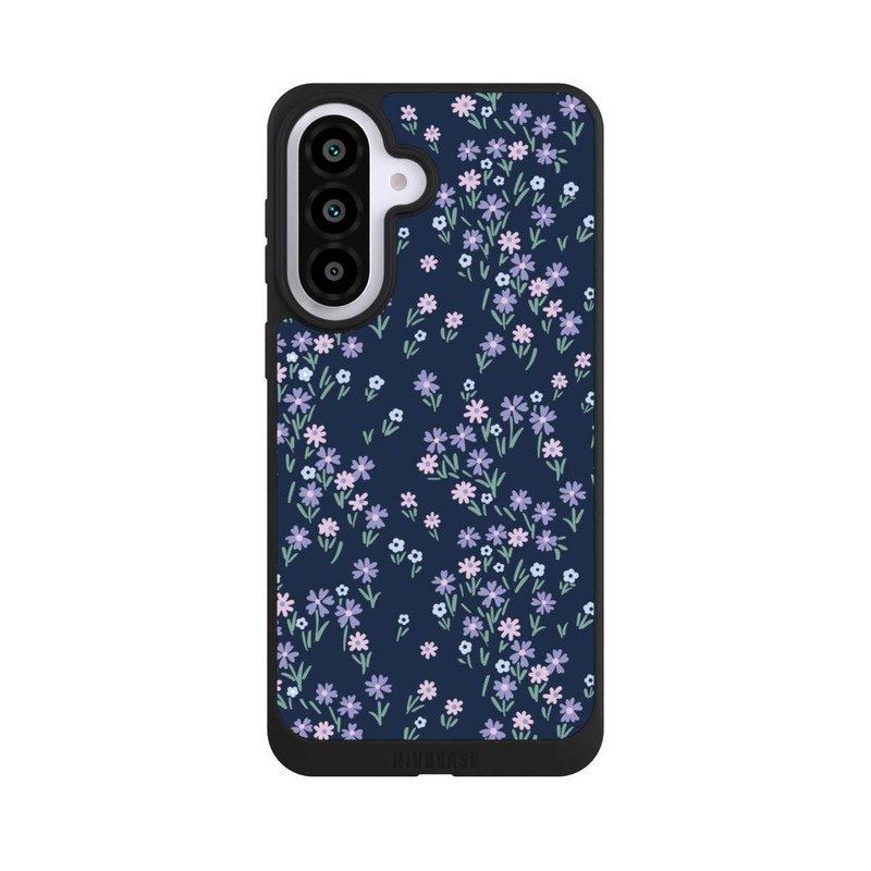 Galaxy A57 5G NIVOpure Dark Blue Floral Theme