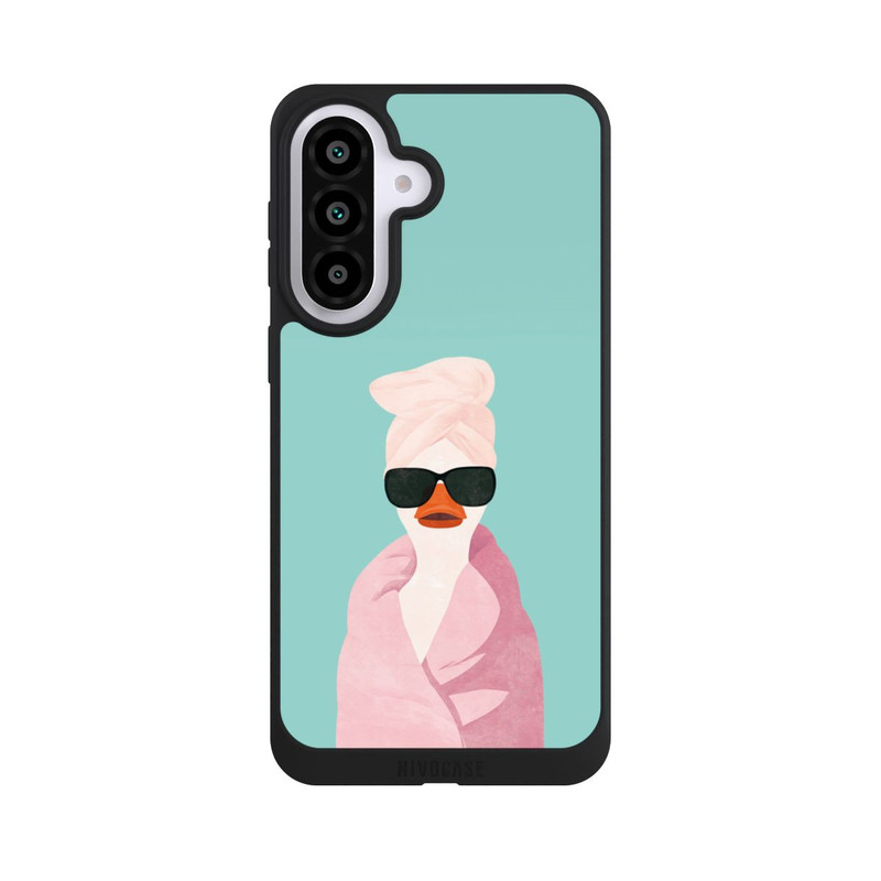 Galaxy A57 5G NIVOpure Ente Türkis Sonnenbrille Turban mit KI erstellt