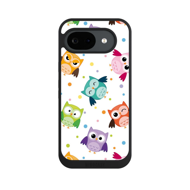 Pixel 10 a NIVOpure Chouettes avec confettis