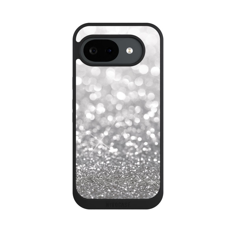 Pixel 10 a NIVOpure Pluie de Paillettes Argentées Look