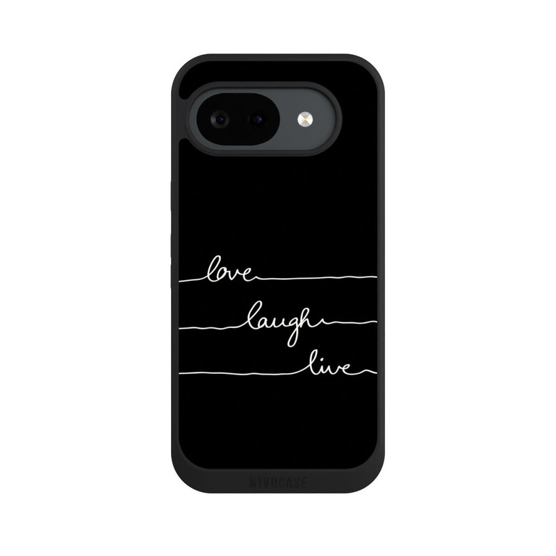 Pixel 10 a NIVOpure Love Laugh Live blanc/noir