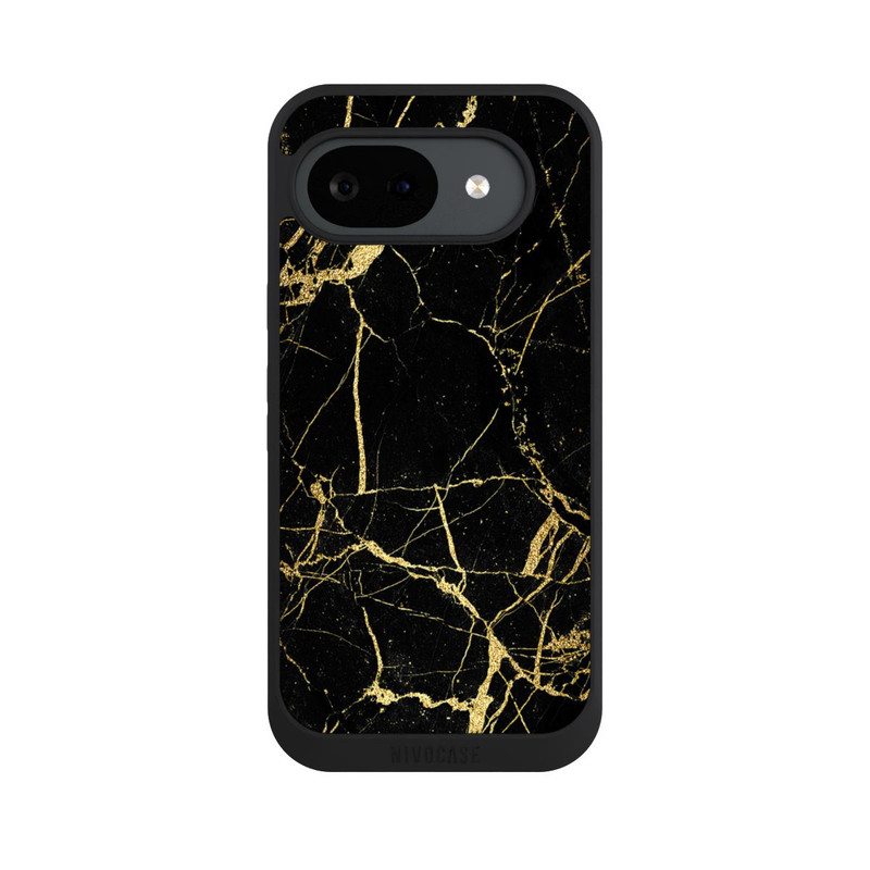 Pixel 10 a NIVOpure Schwarzgoldener Marmor-Look