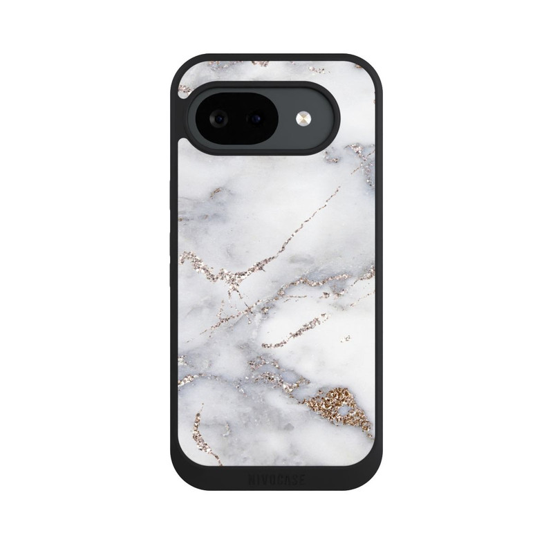 Pixel 10 a NIVOpure Silver Glitter Marble Look