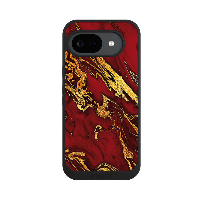 Pixel 10 a NIVOpure Red Gold Marble Look