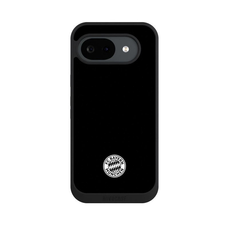Pixel 10a NIVOpure Logo FCB Classique Petit - Blanc sur Fond Noir