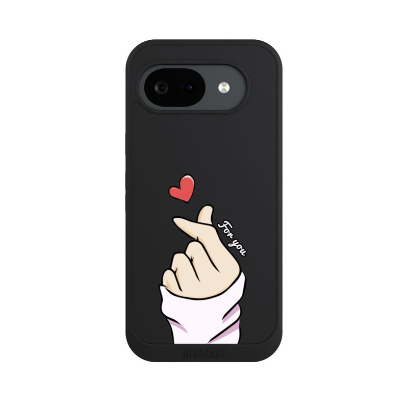Pixel 10 a NIVOpure Finger Hearts ohne Hintergrund