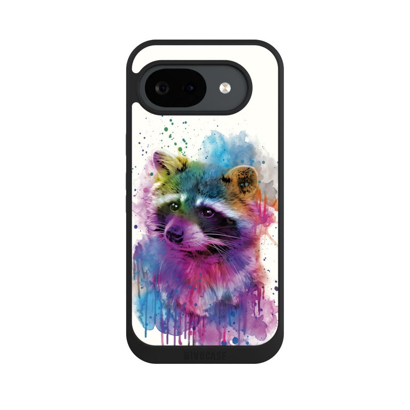 Pixel 10 a NIVOpure Glücklicher Waschbär