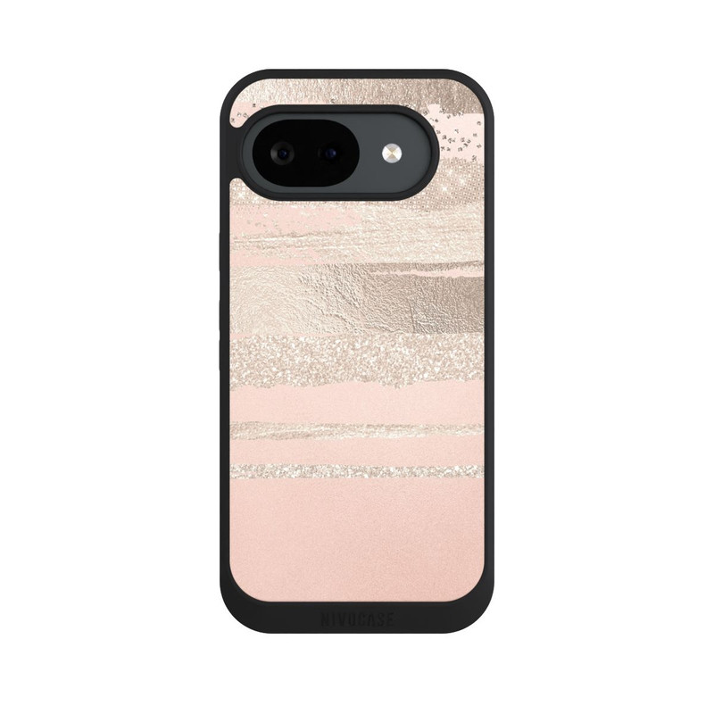 Pixel 10 a NIVOpure Couches de paillettes (Rosé/Argent) Glitterlook