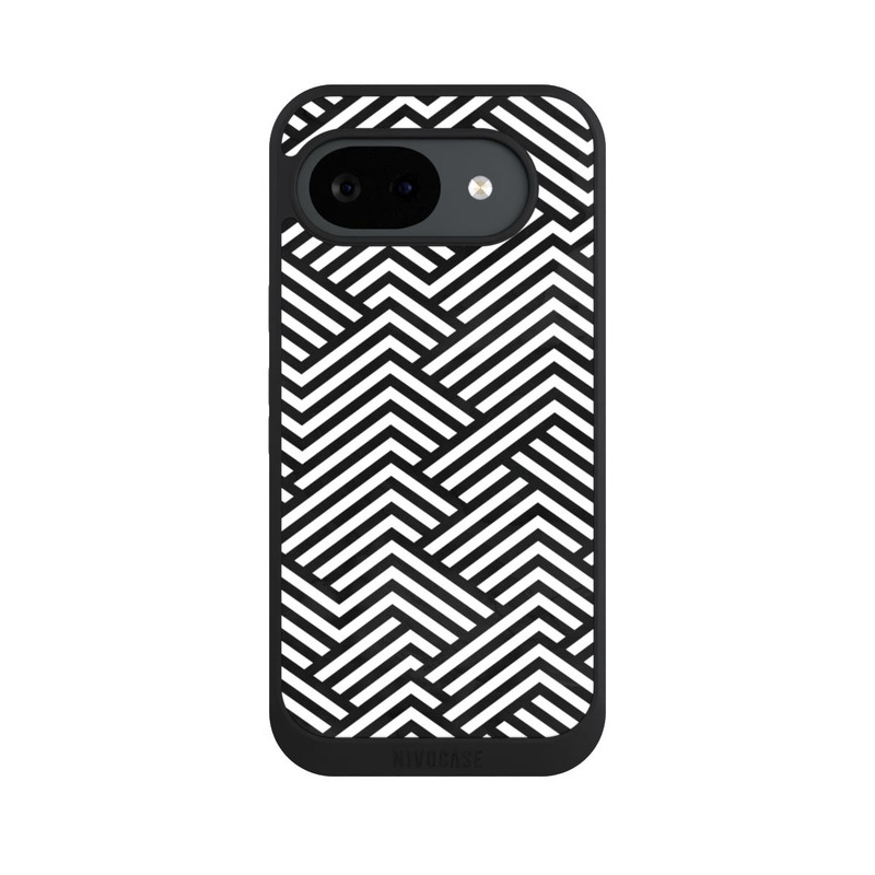 Pixel 10 a NIVOpure Schwarz und Weiß ZigZag