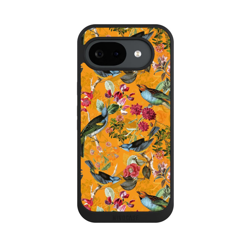Pixel 10 a NIVOpure Tapete mit Vögeln und Blumen