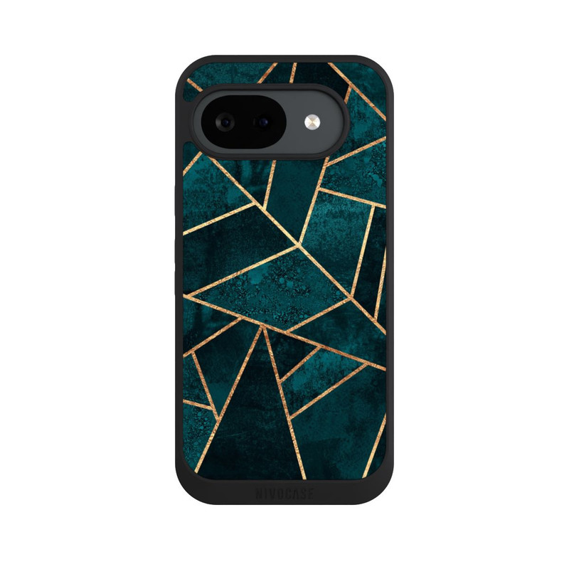 Pixel 10a NIVOpure Tief Blaugrün Stein Gold Druck