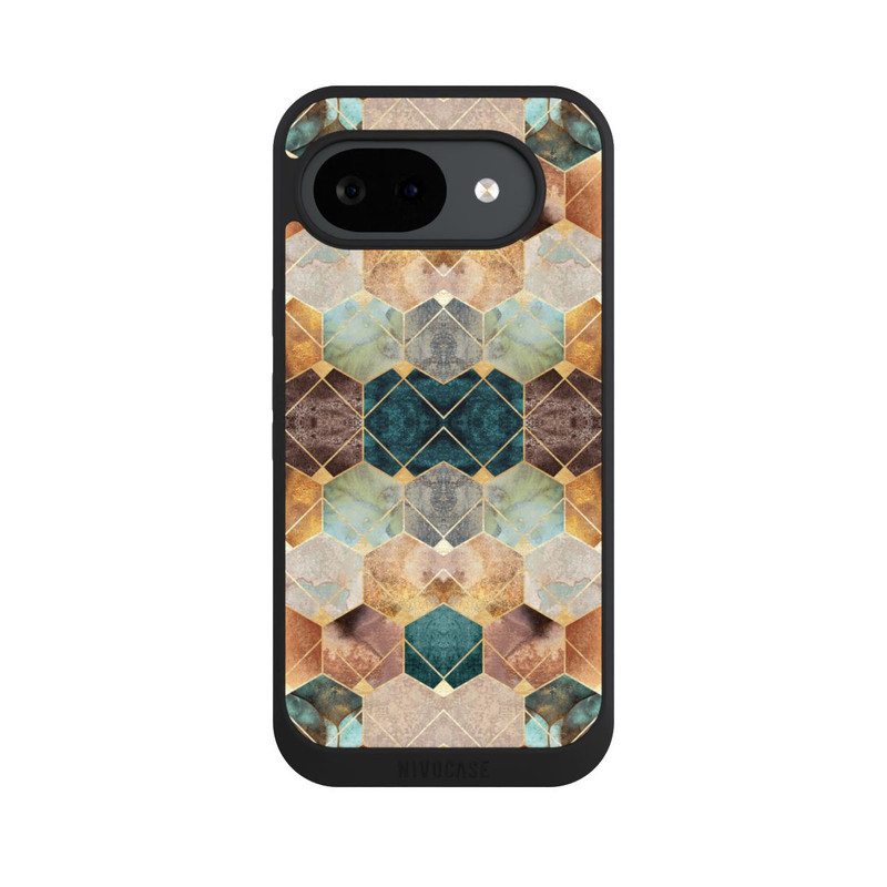 Pixel 10 a NIVOpure Naturfarbene Sechsecke und Diamanten